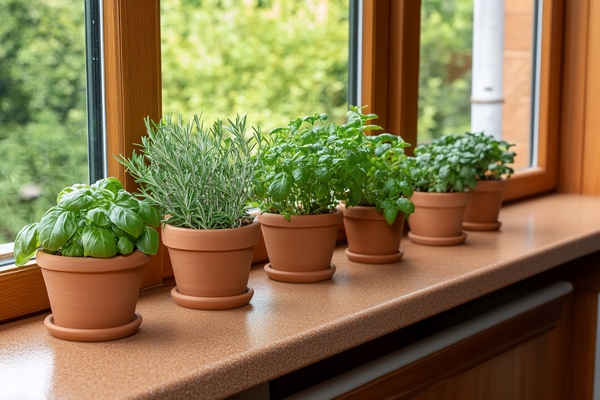 permaculture principles - window herbs