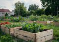 making a raised bed garden