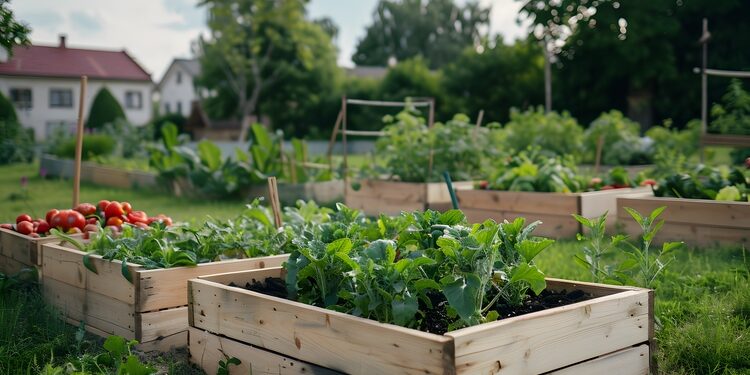 making a raised bed garden