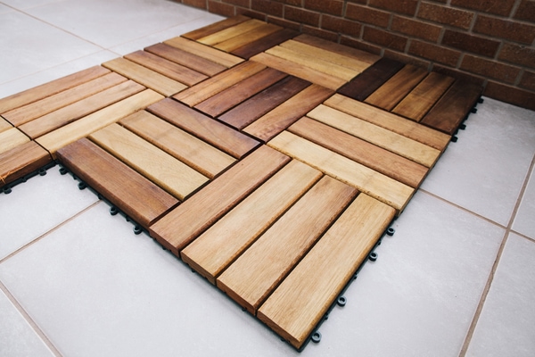 wood effect composite tiles