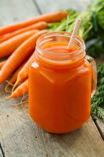 delicious carrot smoothie