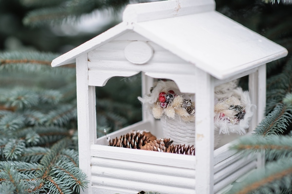  festive bird house