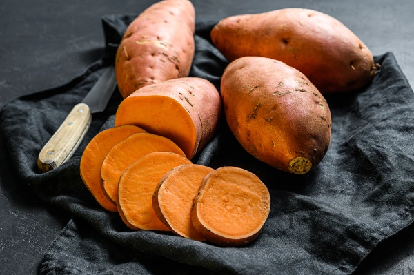 raw organic sweet potatoes