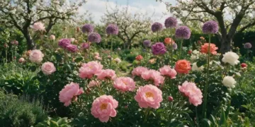companion planting for peonies